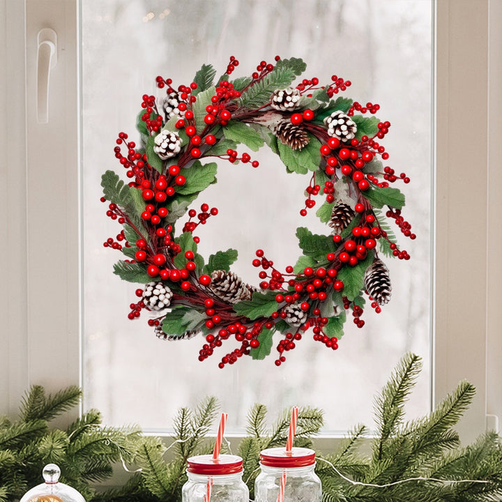 Christmas Wreath Wall Stickers for Festive Home Decor