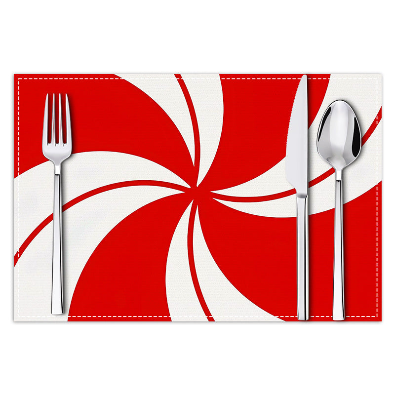 Christmas Peppermint Placemats For Cheerful Holiday Tables