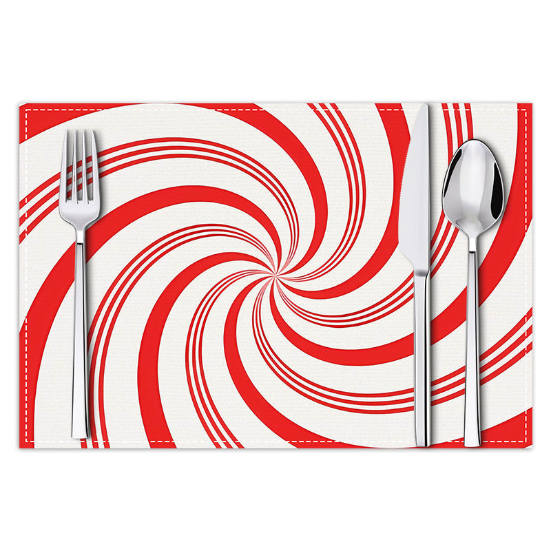 Christmas Peppermint Placemats For Cheerful Holiday Tables