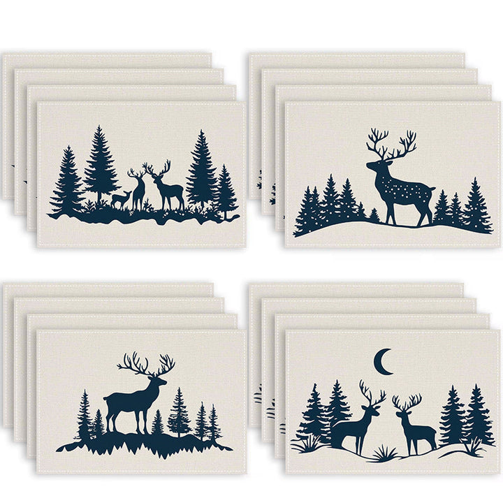 Christmas Reindeer Placemats for Cozy Festive Tables