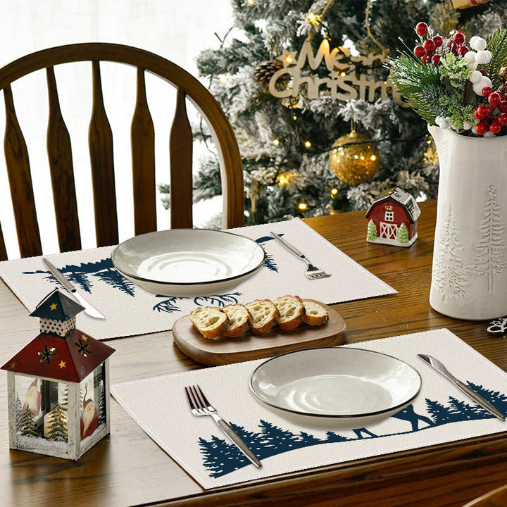 Christmas Reindeer Placemats for Cozy Festive Tables