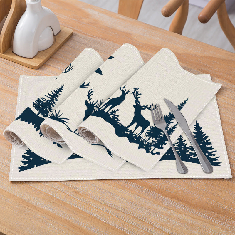Christmas Reindeer Placemats for Cozy Festive Tables