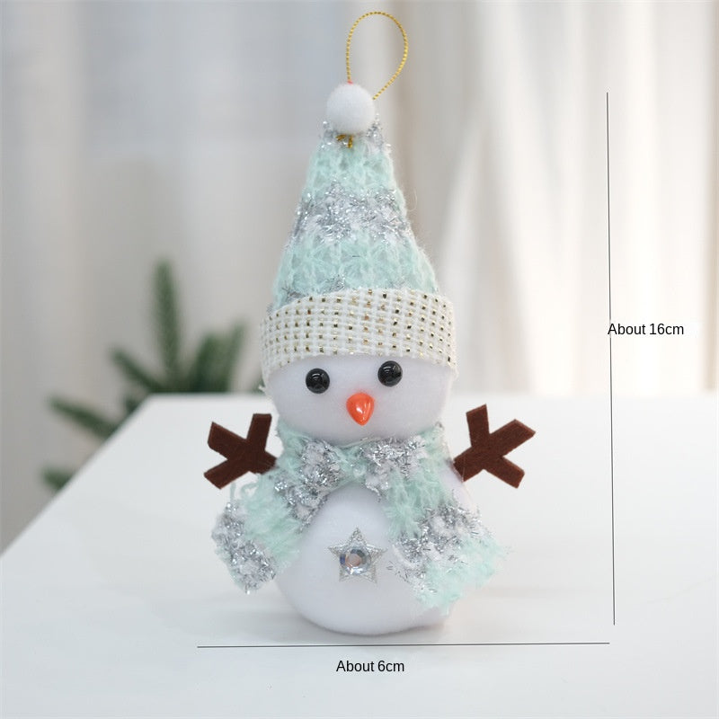 Christmas Plaid Snowman Ornaments for Festive Cheer