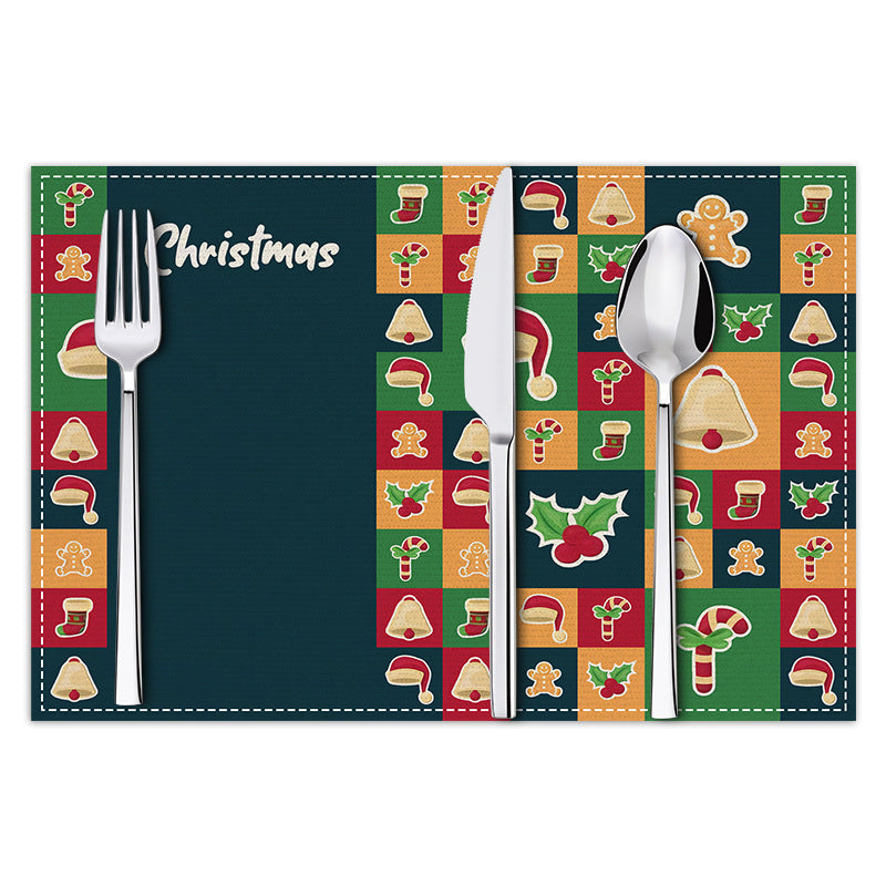Christmas Plaid Meal Mat for Festive Table Settings