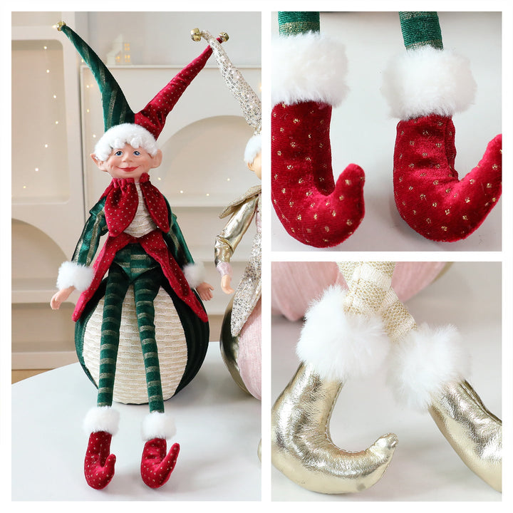 Christmas Elf Doll Ornaments for Sparkling Displays