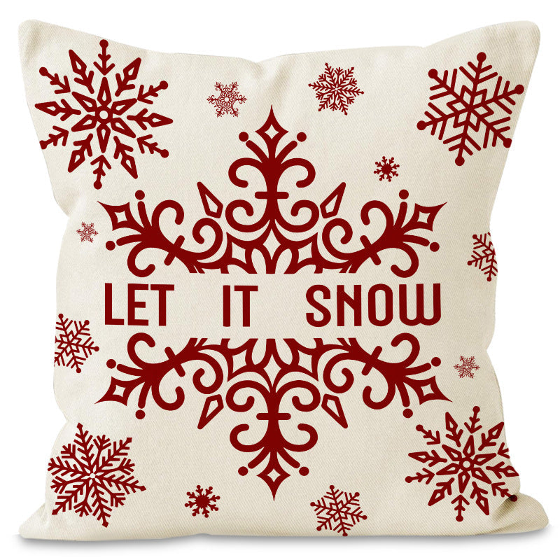 Christmas Pillow Cover | Festive Red Holiday Decor