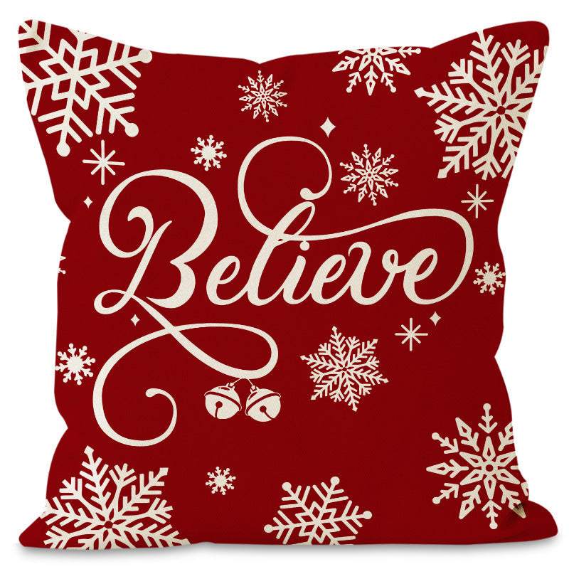 Christmas Pillow Cover | Festive Red Holiday Decor