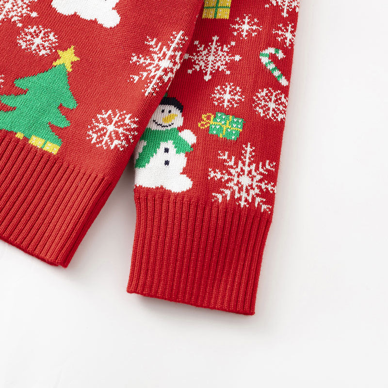 Christmas Snowman Sweater for Kids | Festive Knitwear