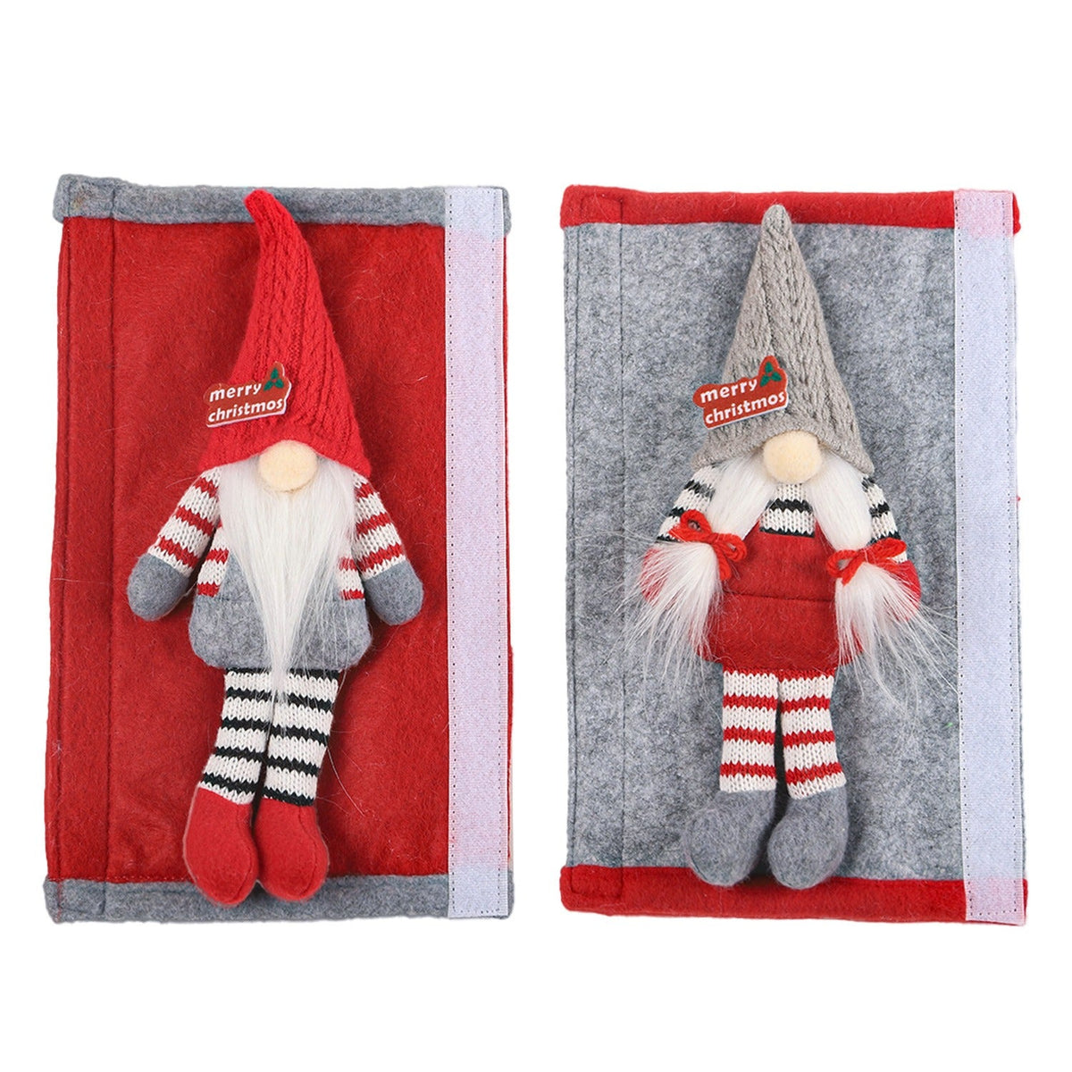 Christmas Refrigerator Handle Covers, 2-Piece Gnomes