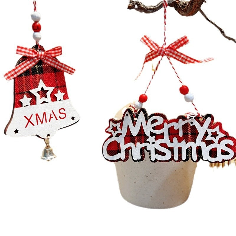 Christmas Plaid Ornaments for Festive Tree Displays