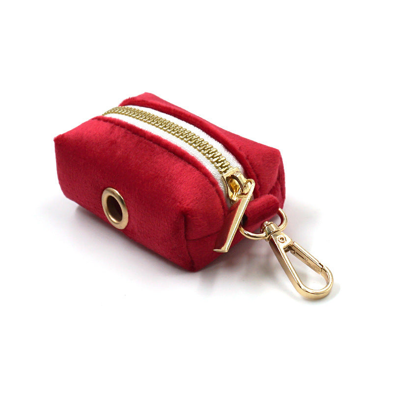 Christmas Velvet Dog Collar Set with Matching Leash