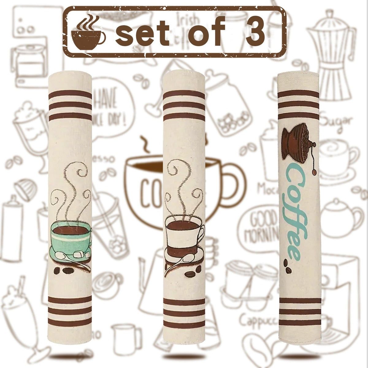 Coffee Handle Covers for Cozy Kitchen Decor Set