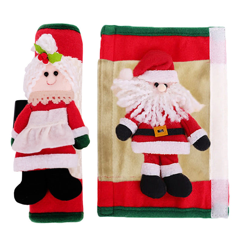 Christmas Refrigerator Handle Covers | Santa & Mrs. Claus