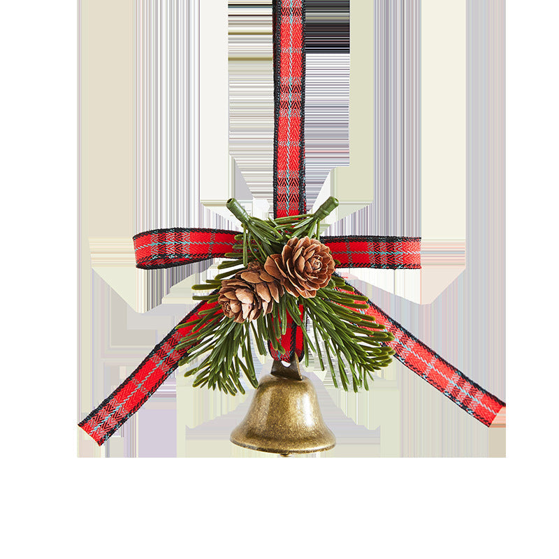 Christmas Reindeer Bell Ornament for Rustic Holiday Decor