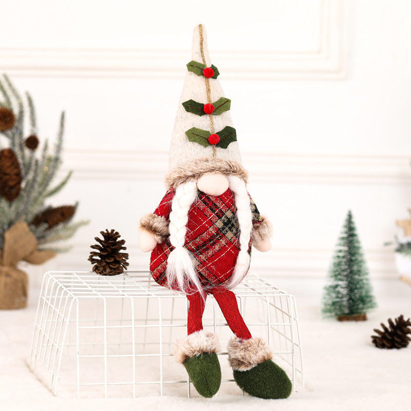 Christmas Gnome Plush Doll for Cozy Holiday Home Decor