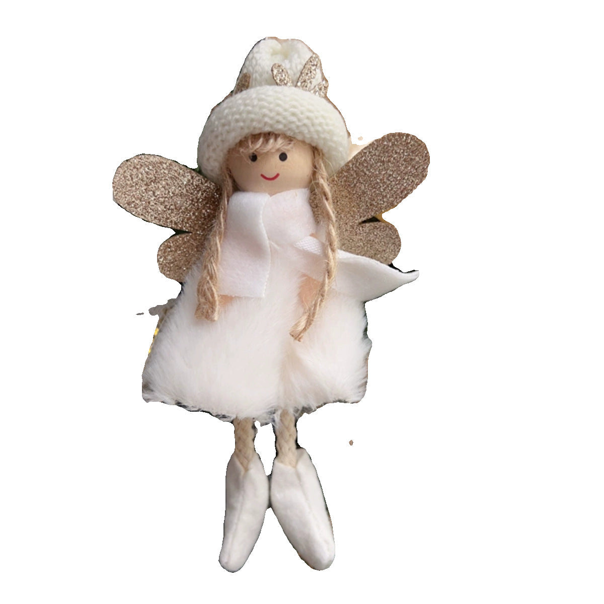 Christmas Reindeer Angel Plush Ornament for Whimsy