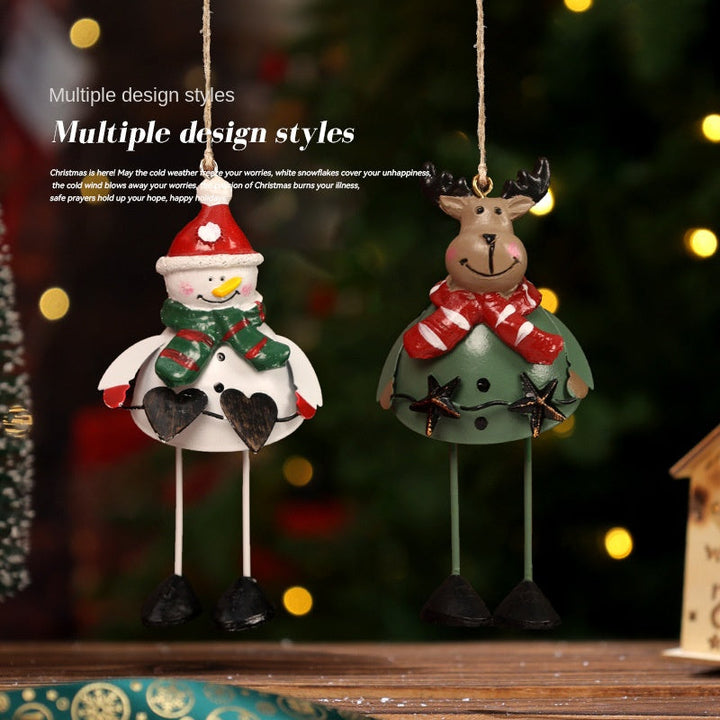 Christmas Santa Reindeer Ornament Set, 3 Festive Characters