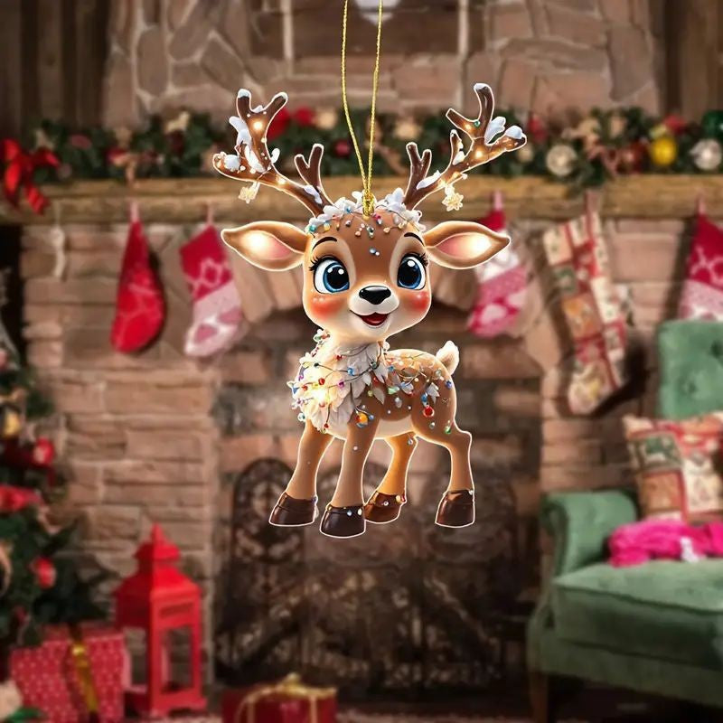 Christmas Reindeer Ornament For Festive Holiday Cheer