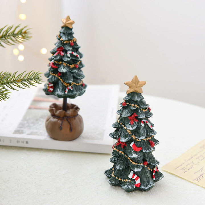 Christmas Mini Tree Ornament for Small-Space Decor