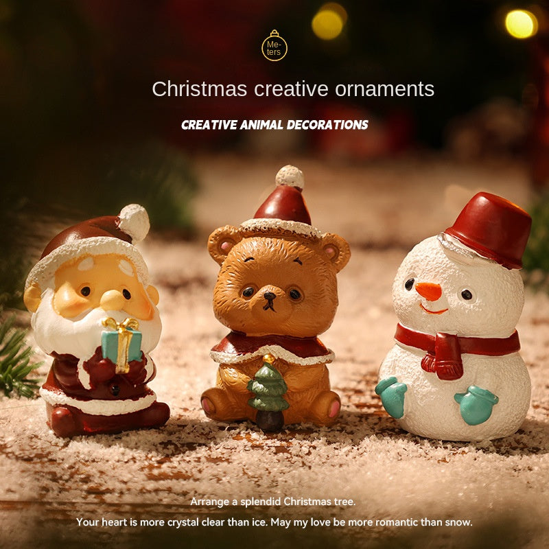 Christmas Reindeer Figurine for Festive Tabletop Decor