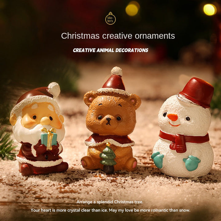 Christmas Reindeer Figurine for Festive Tabletop Decor