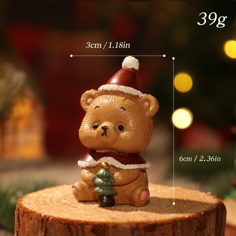 Christmas Reindeer Figurine for Festive Tabletop Decor