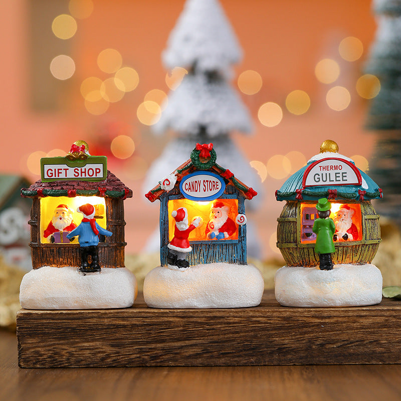 Christmas Village Ornaments for Cozy Holiday Displays