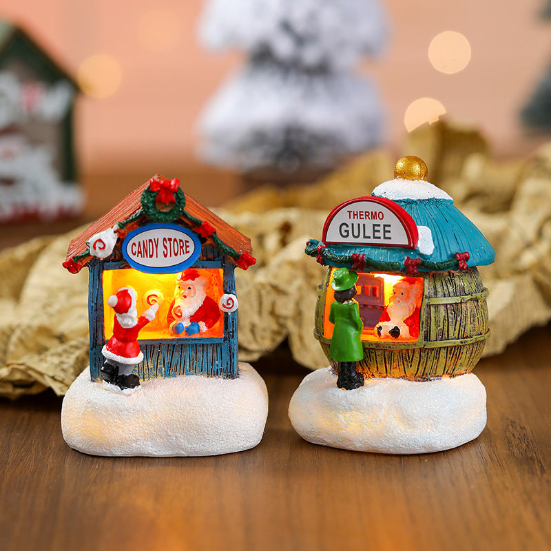 Christmas Village Ornaments for Cozy Holiday Displays