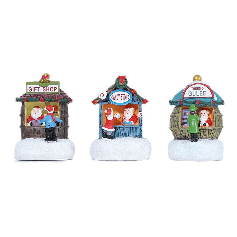 Christmas Village Ornaments for Cozy Holiday Displays