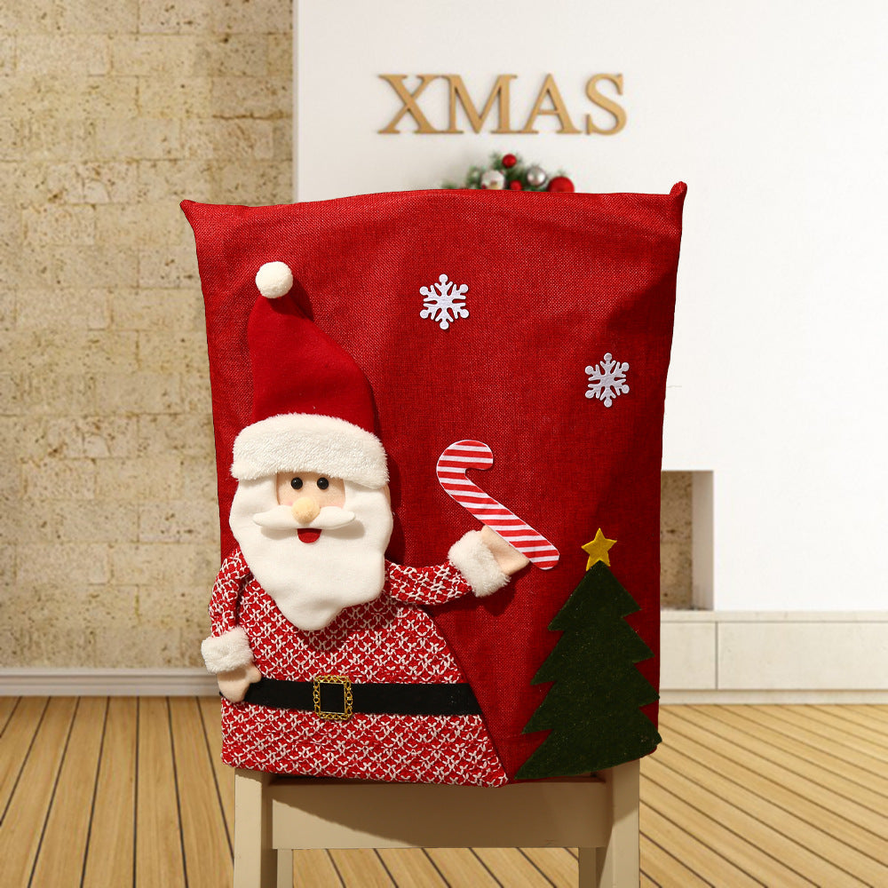 Christmas Chair Back Covers for Festive Holiday Decor