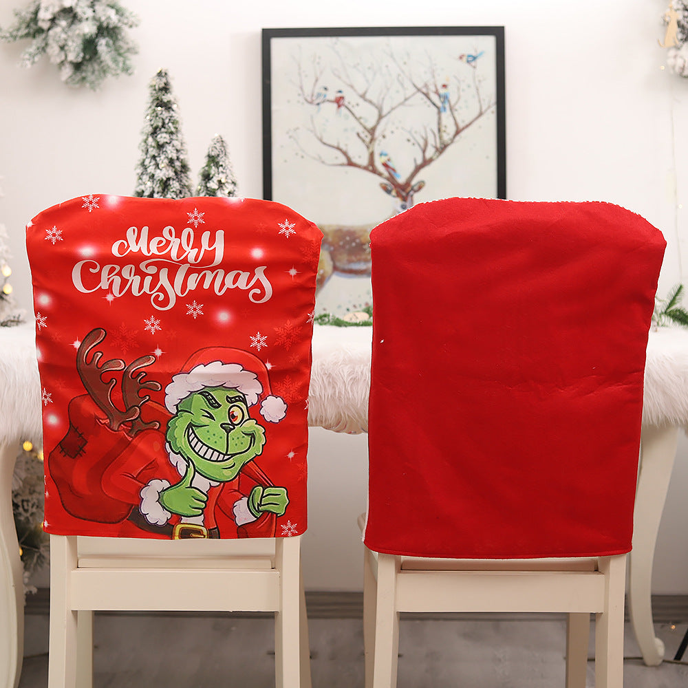Christmas Chair Cover for Playful Festive Dining Decor
