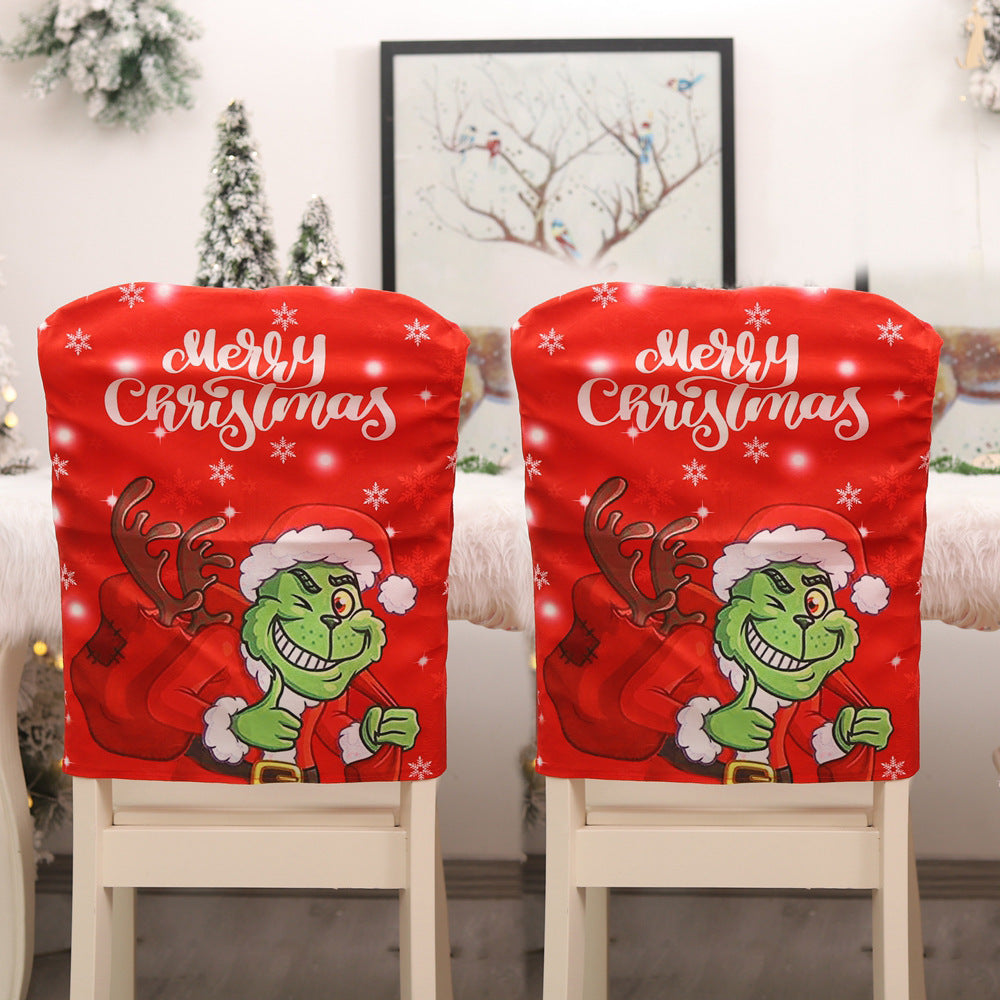 Christmas Chair Cover for Playful Festive Dining Decor