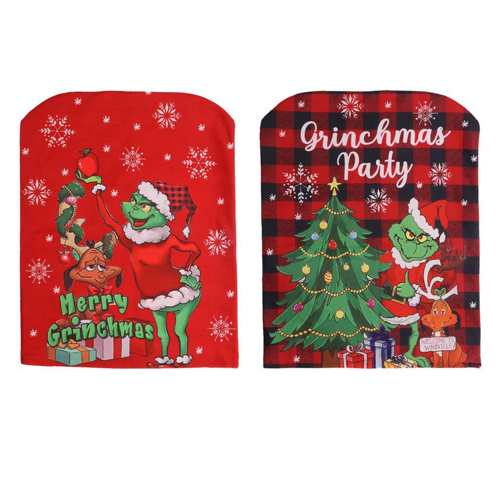 Christmas Chair Covers for Festive Grinch Dining Decor