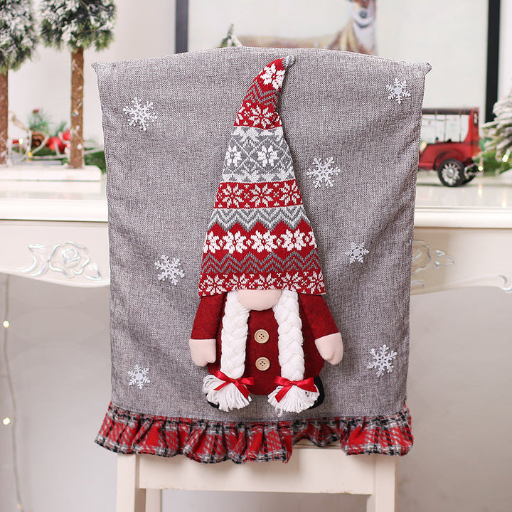 Christmas Gnome Chair Covers for Festive Holiday Dining