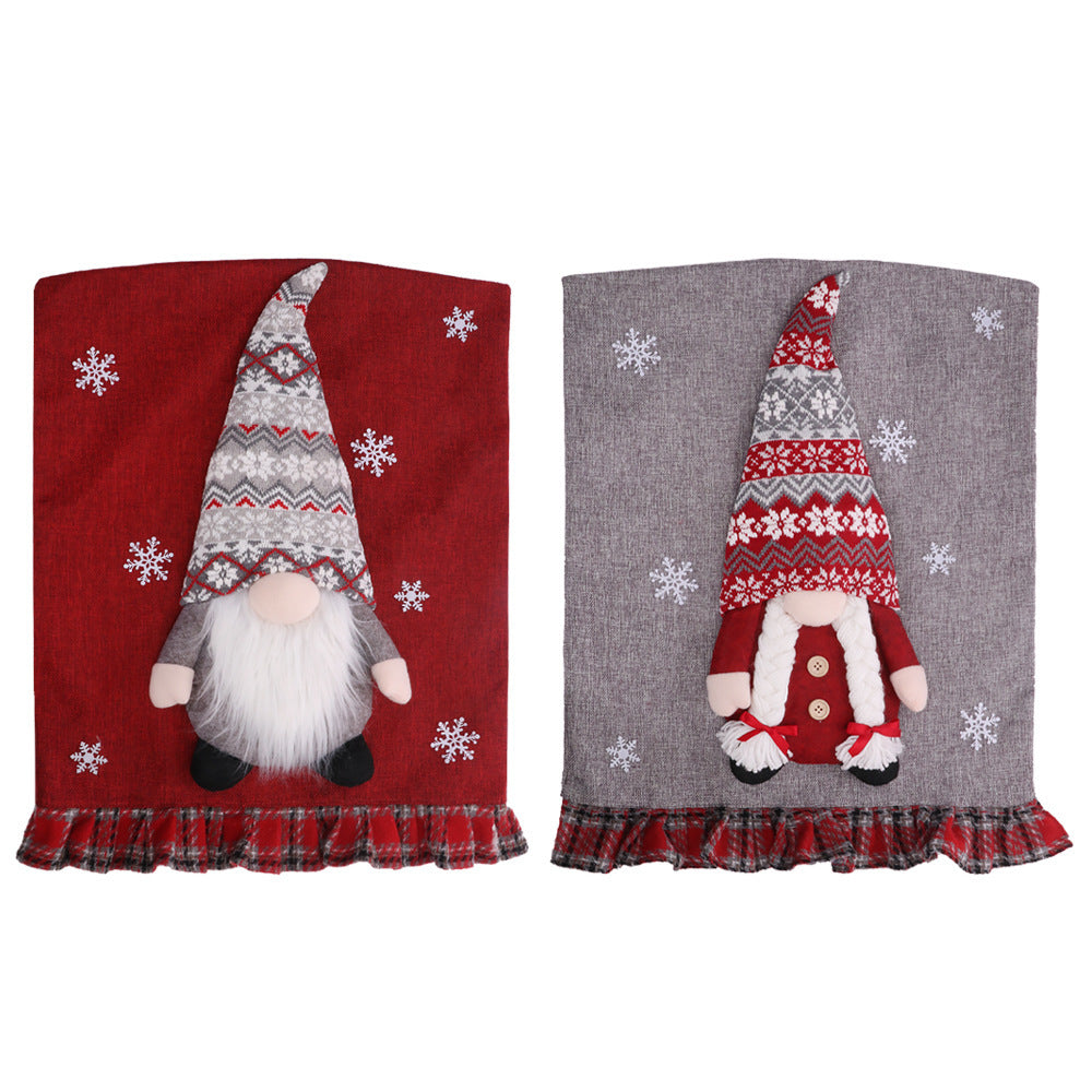 Christmas Gnome Chair Covers for Festive Holiday Dining