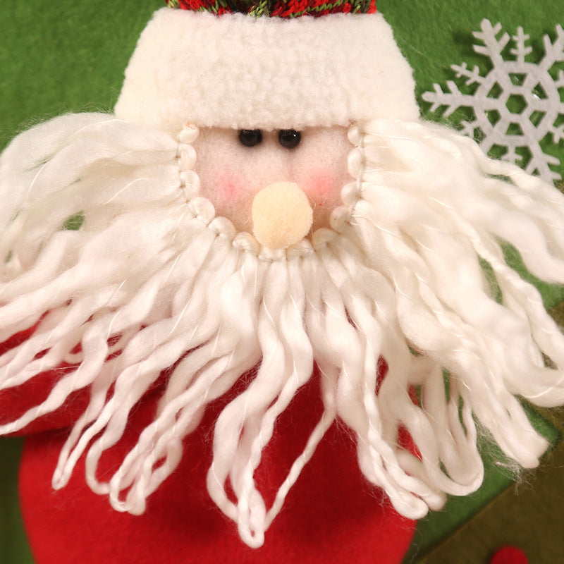 Christmas Chair Covers Santa Snowman 2-Piece Festive Set