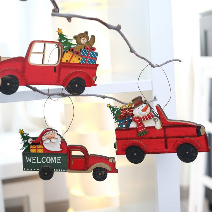 Christmas Truck Ornaments for Vintage Holiday Tree Charm