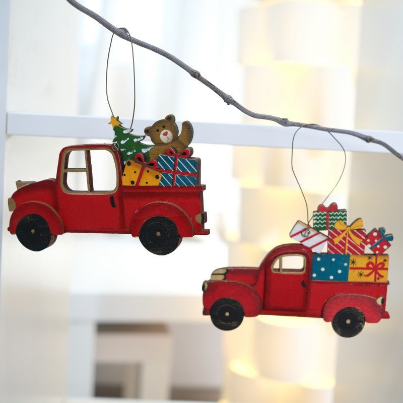 Christmas Truck Ornaments for Vintage Holiday Tree Charm