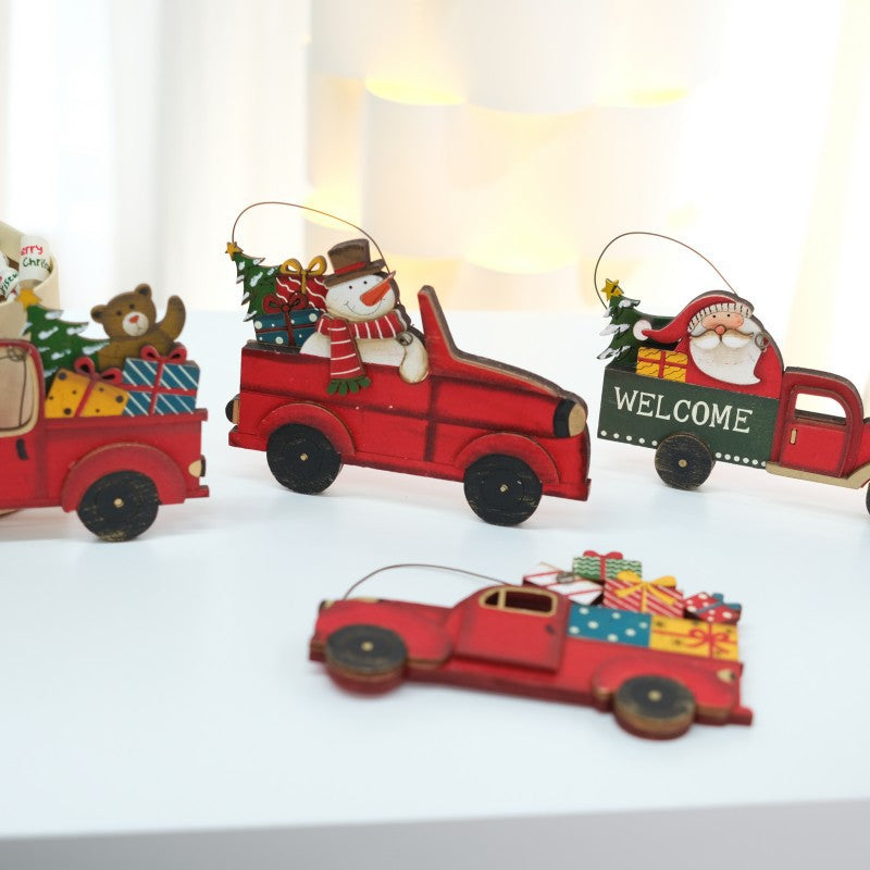 Christmas Truck Ornaments for Vintage Holiday Tree Charm