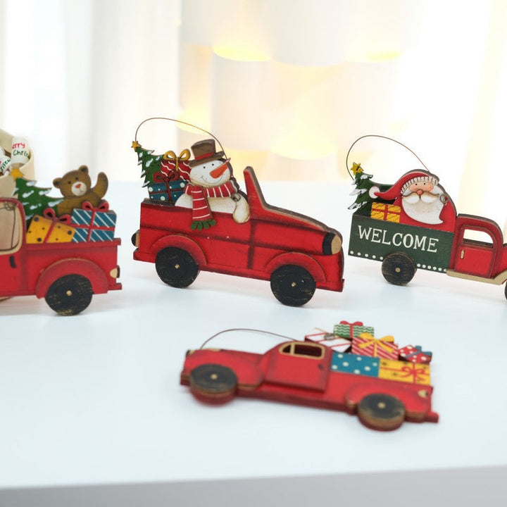 Christmas Truck Ornaments for Vintage Holiday Tree Charm