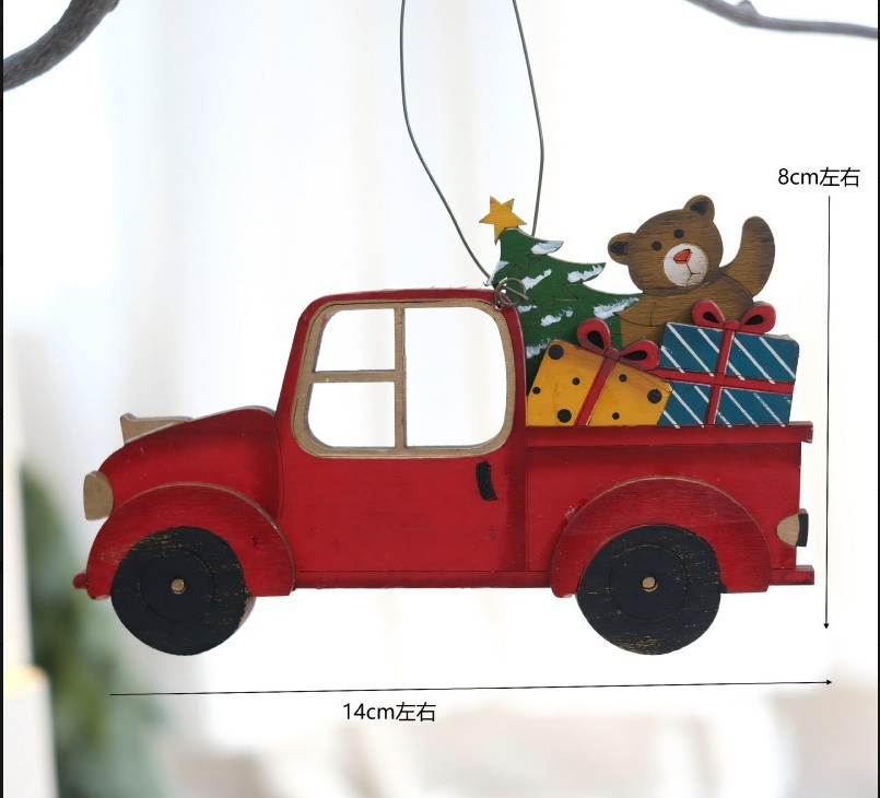 Christmas Truck Ornaments for Vintage Holiday Tree Charm