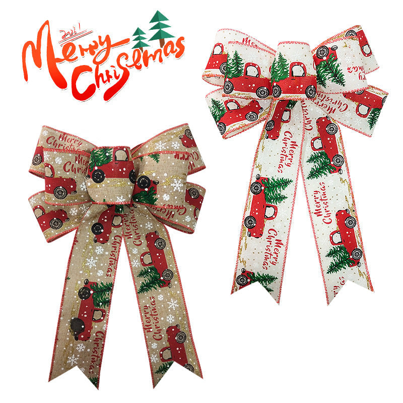 Christmas Tree Ribbon Bows for Festive Holiday Decor