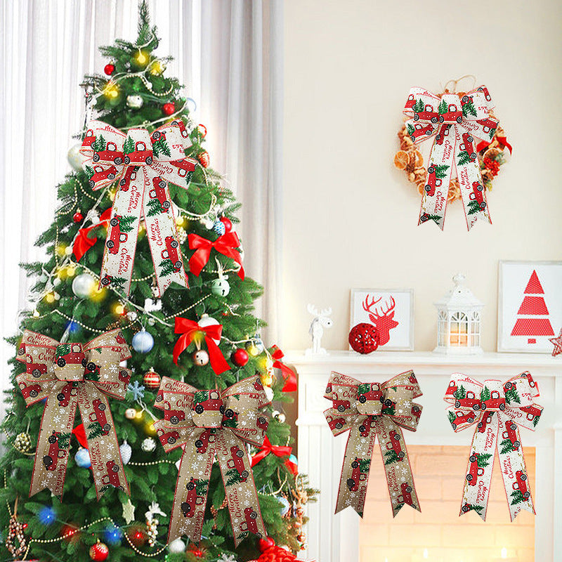 Christmas Tree Ribbon Bows for Festive Holiday Decor