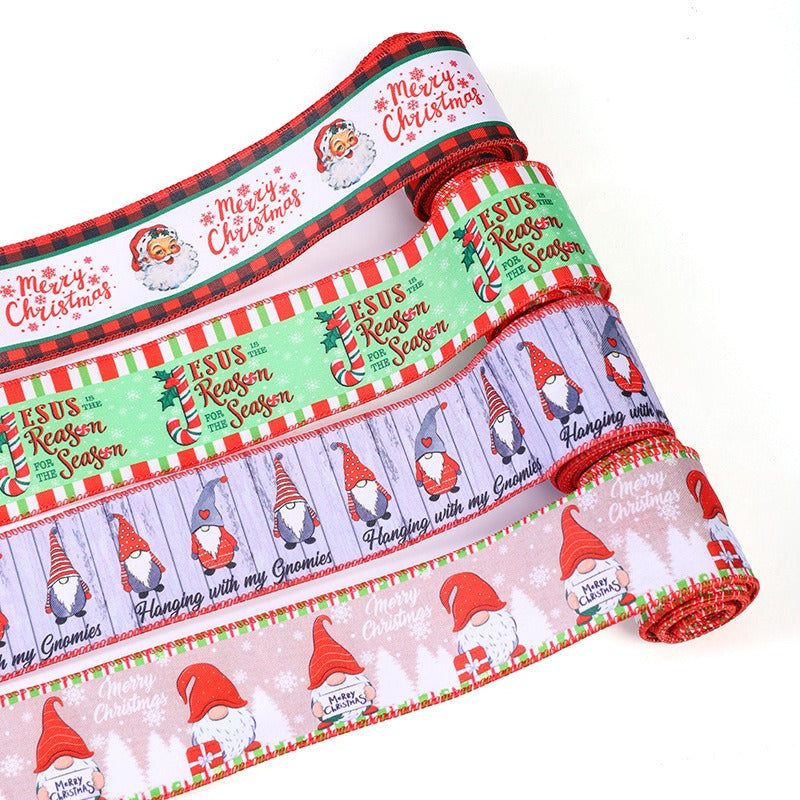 Christmas Ribbon for Colorful Gift Wrapping & Crafts