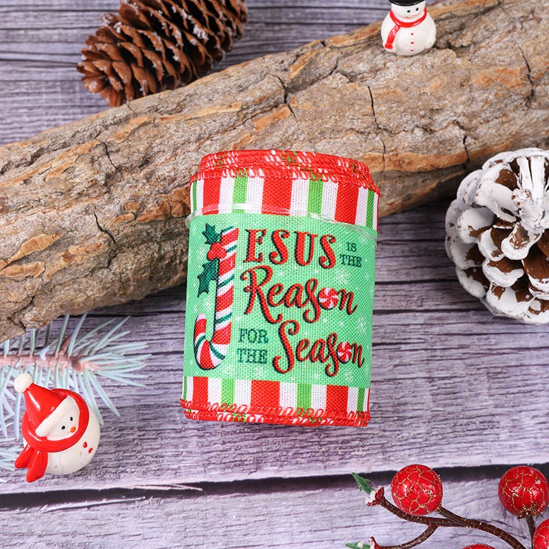 Christmas Ribbon for Colorful Gift Wrapping & Crafts