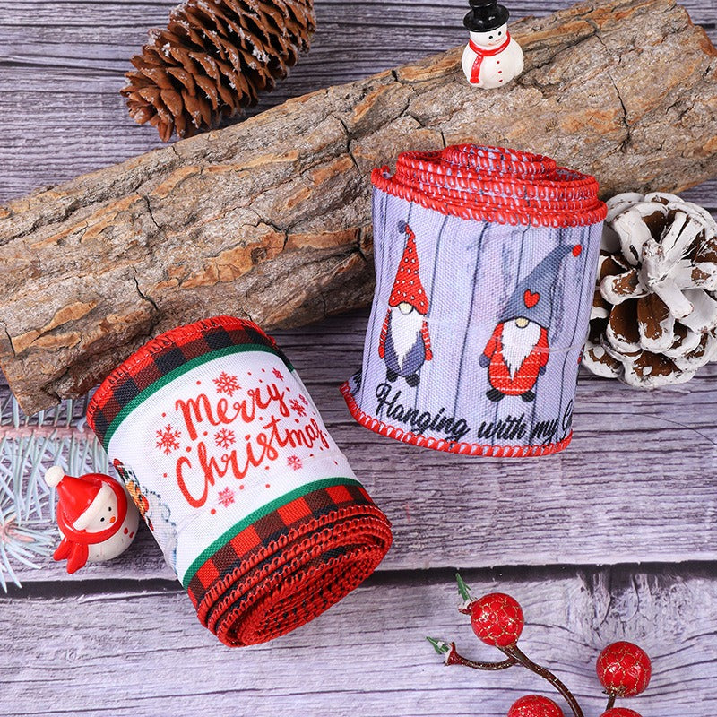 Christmas Ribbon for Colorful Gift Wrapping & Crafts