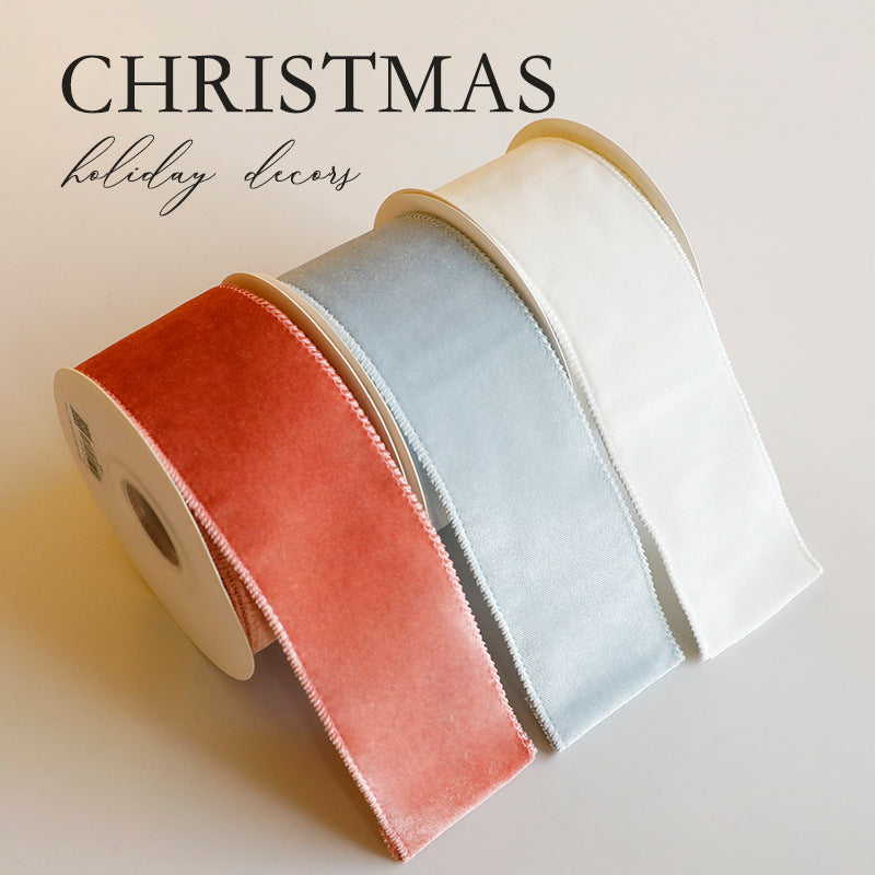 Velvet Christmas Ribbon for Elegant Holiday Crafts