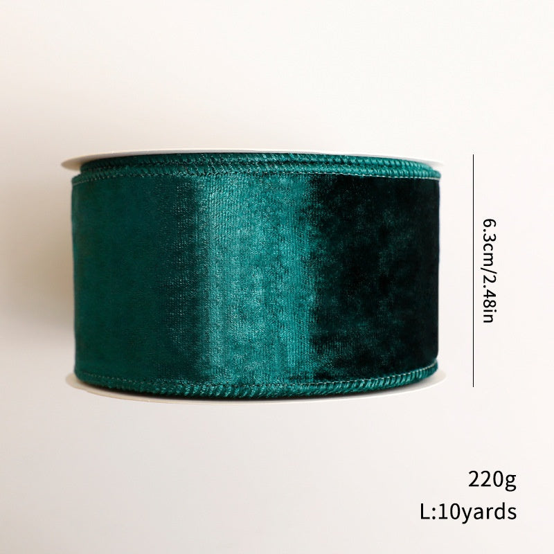 Velvet Christmas Ribbon for Elegant Holiday Crafts