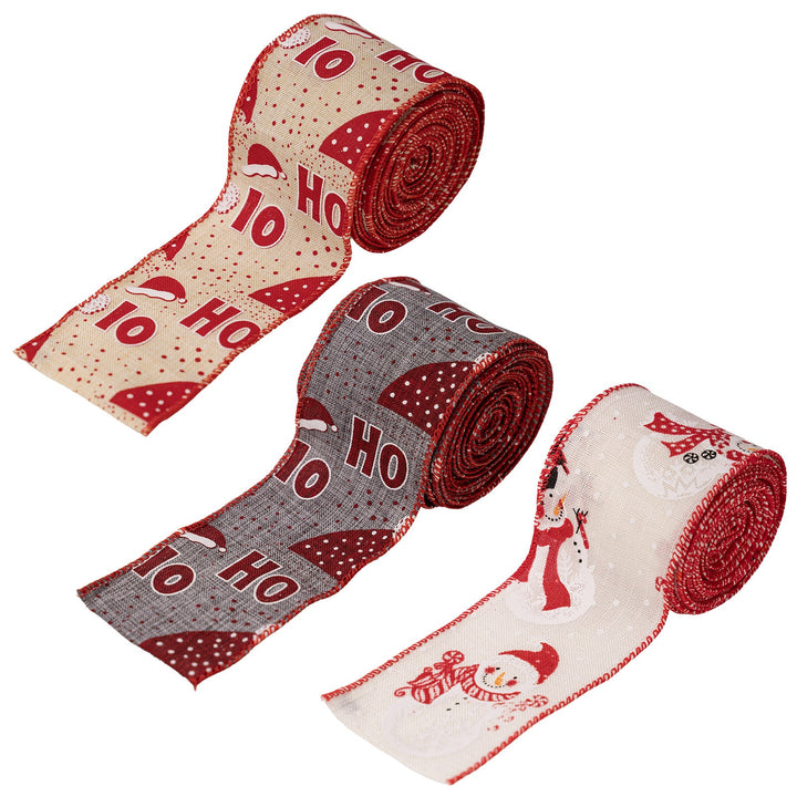 Christmas Ribbon Set for Coordinated Gift Wrapping