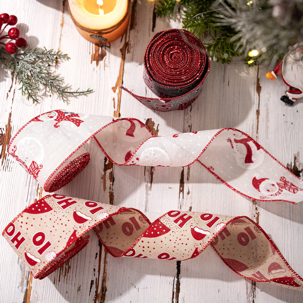 Christmas Ribbon Set for Coordinated Gift Wrapping